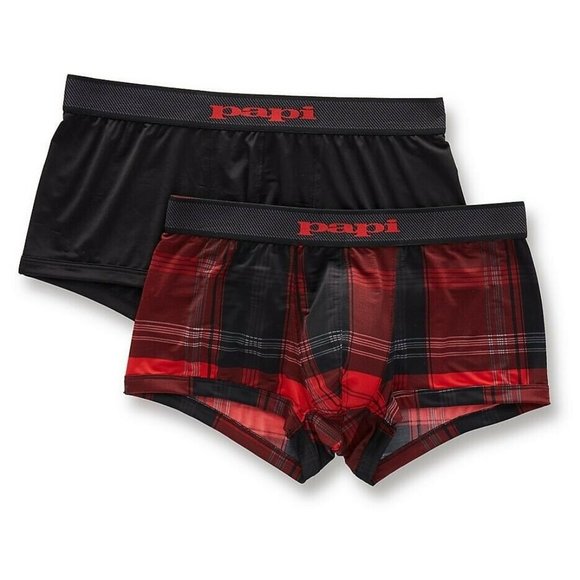 Papi | Underwear & Socks | Papi Cool 2 Brazilian Trunks 2 Pack Blackred ...